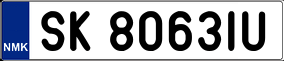 Truck License Plate